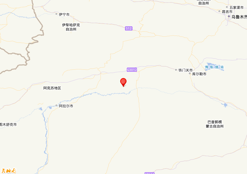 2025年02月05日07时42分，在新疆阿克苏地区库车市发生了M 5.0级地震，震中纬度41.23，经度83.74。