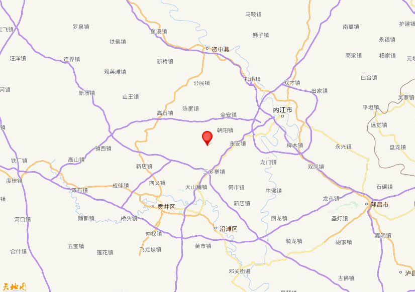 2025年04月17日06时46分，在四川内江市市中区发生了M 3.8级地震，震中纬度29.5，经度104.85。
